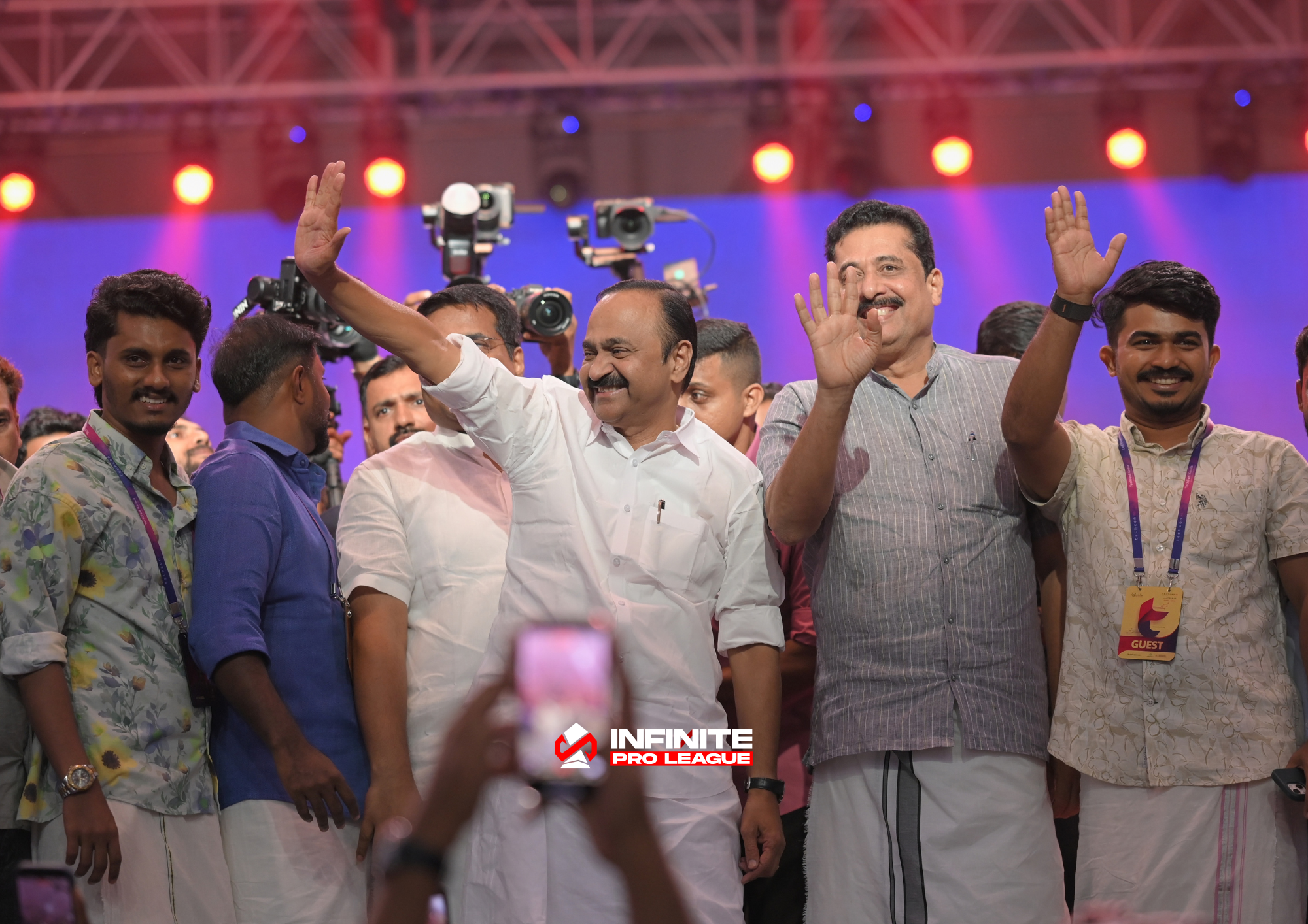 Infinite Pro League Chief Minister of Kerala attending the event
